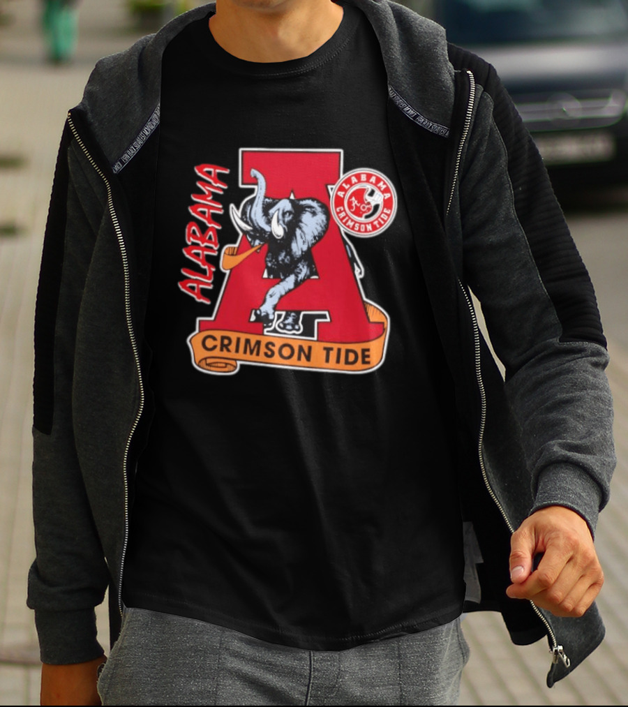 Alabama Crimson Tide Big Al Elephant NCAA Football T-Shirt