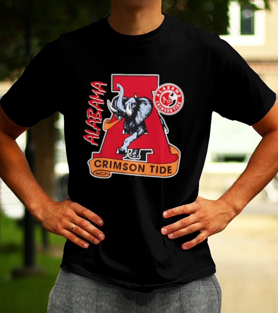 Alabama Crimson Tide Big Al Elephant NCAA Football T-Shirt