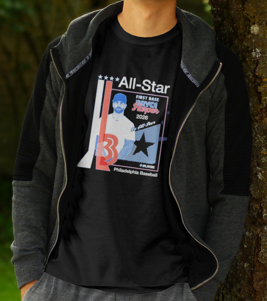 All Star Bryce Harper First Base 9x All Star 2026 Philadelphia Baseball T-Shirt