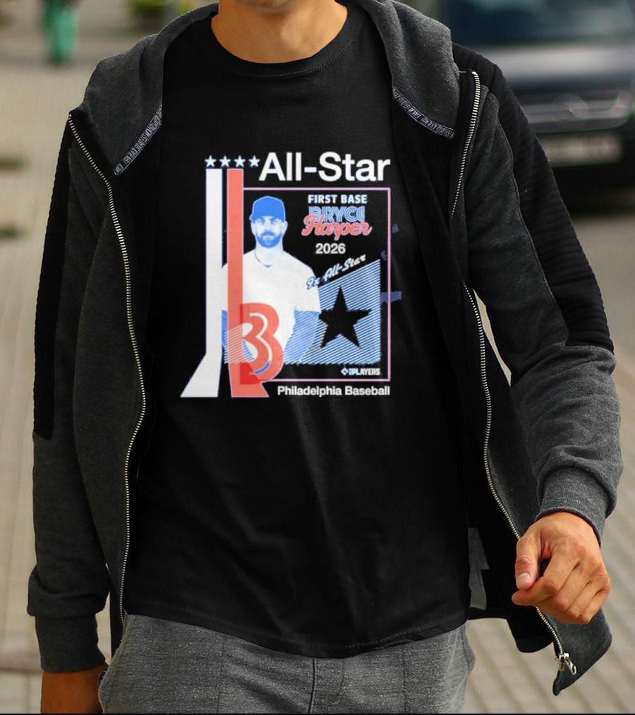 All Star Bryce Harper First Base 9x All Star 2026 Philadelphia Baseball T-Shirt