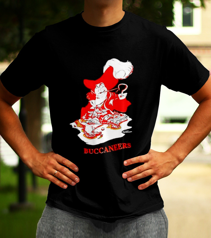 Captain Hook Buccaneers Pirate Tampa Bay T-Shirt