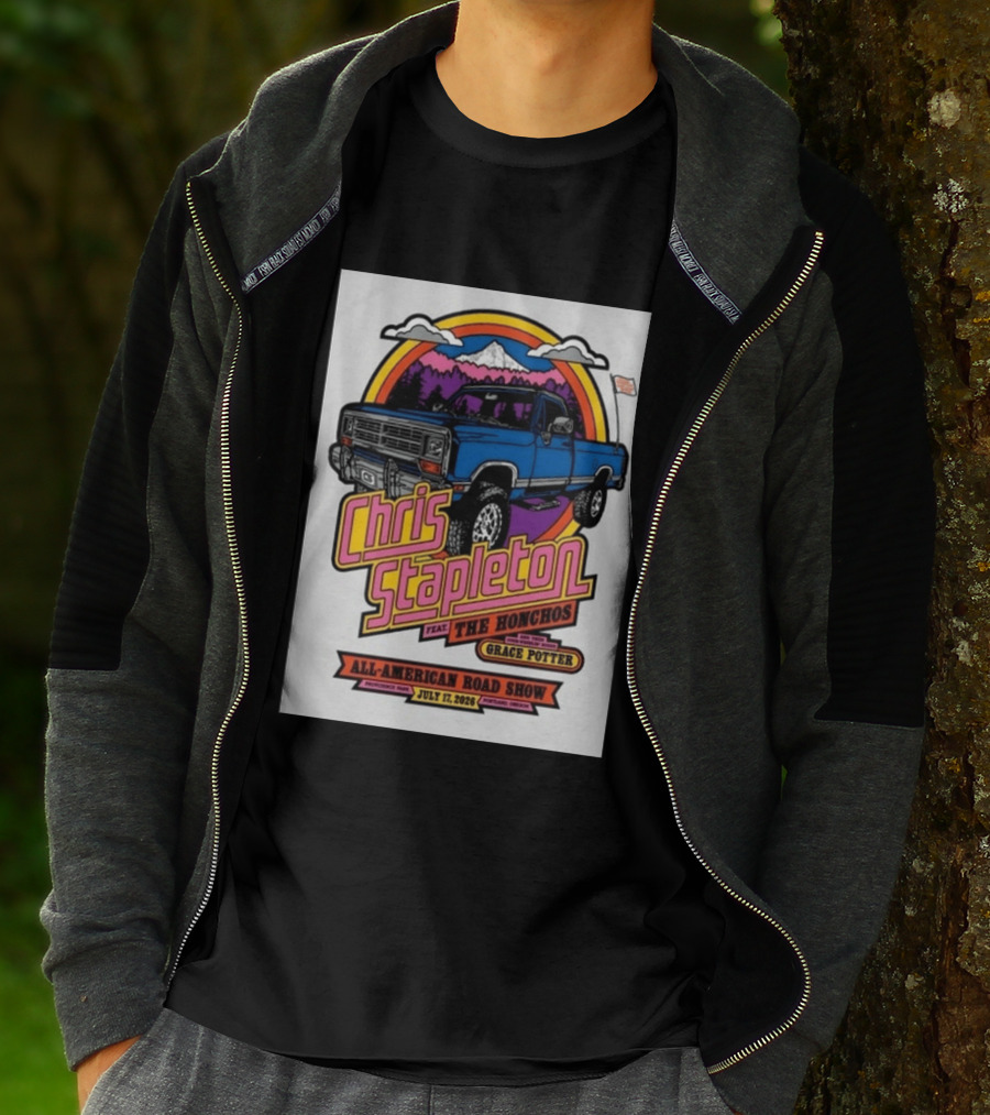 Chris Stapleton Feat The Honchos Grace Potter All American Road Show Providence Park Portland Oregon July 17 2026 T-Shirt