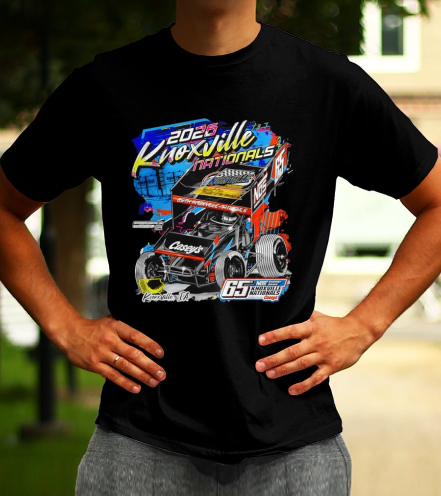 2026 Knoxville Nationals 65th NOS Energy Casey's Knoxville IA Racing Event T-Shirt