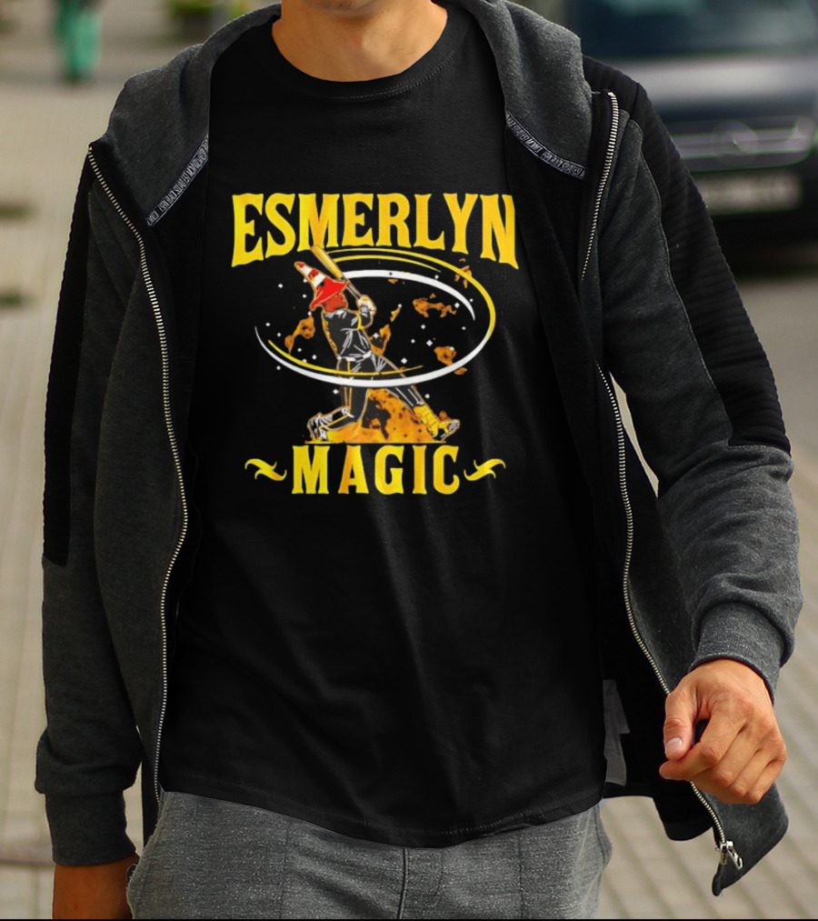 Esmerlyn Magic Baseball Players Association Swinging Batter T-Shirt