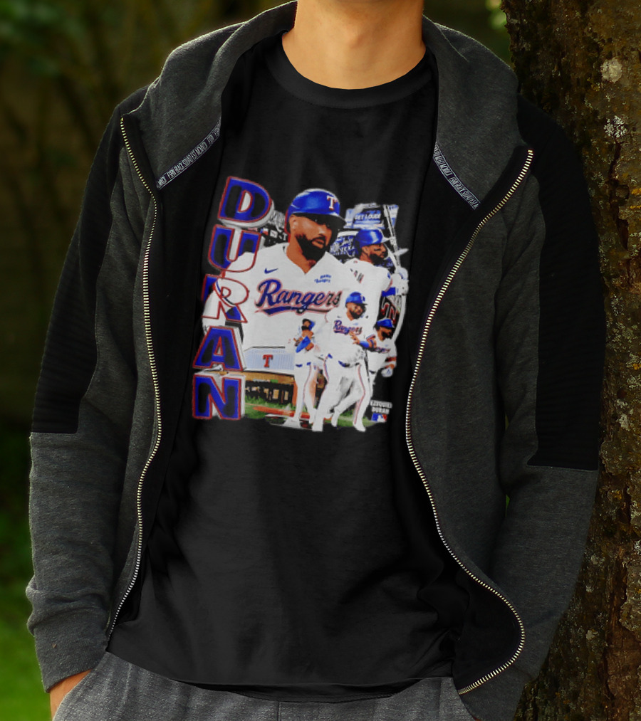 Ezequiel Duran Texas Rangers Player Nike Jersey Collage T-Shirt