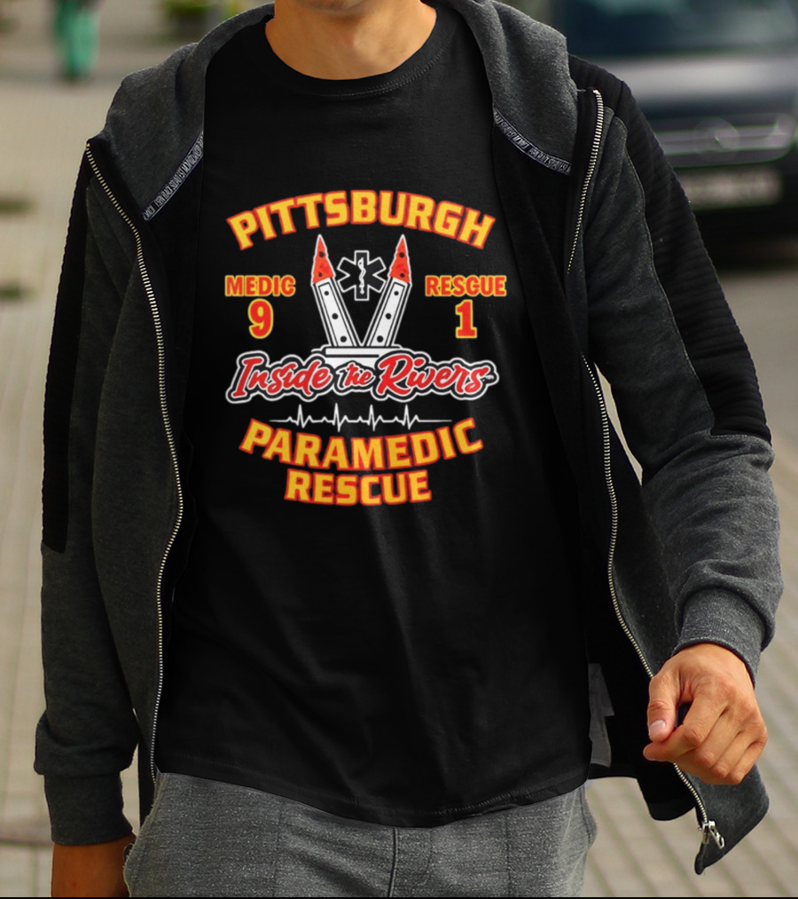 Pittsburgh Medic 9 Rescue 1 Inside The Rivers Paramedic Rescue T-Shirt