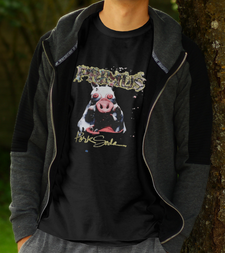 Primus Pork Soda Album Cover Pig Model T-Shirt