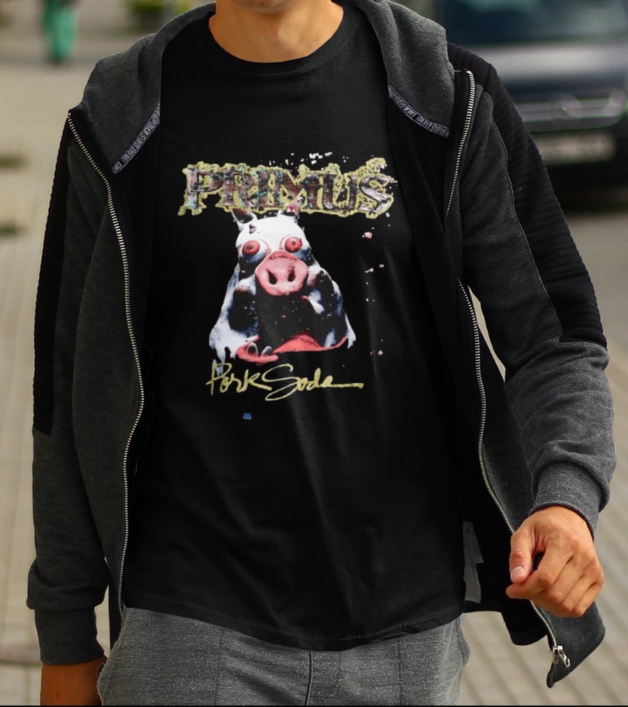 Primus Pork Soda Album Cover Pig Model T-Shirt