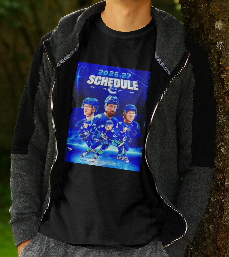 Vancouver Canucks 2026 27 Schedule Hockey Players And Team T-Shirt