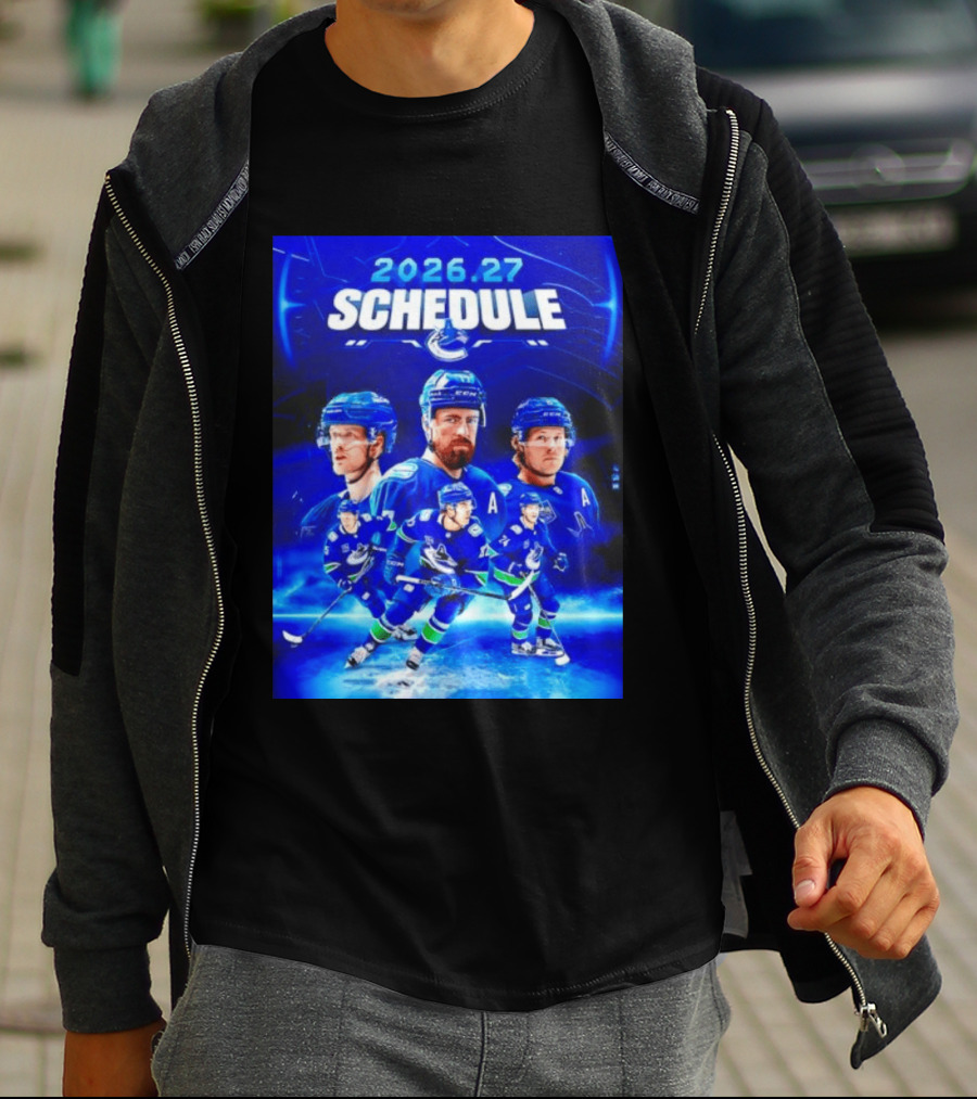 Vancouver Canucks 2026 27 Schedule Hockey Players And Team T-Shirt