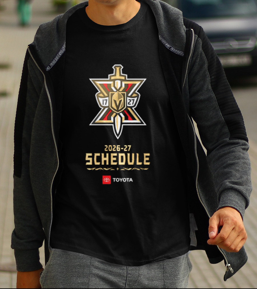 Vegas Golden Knights 2026 27 Schedule Toyota Hockey T-Shirt
