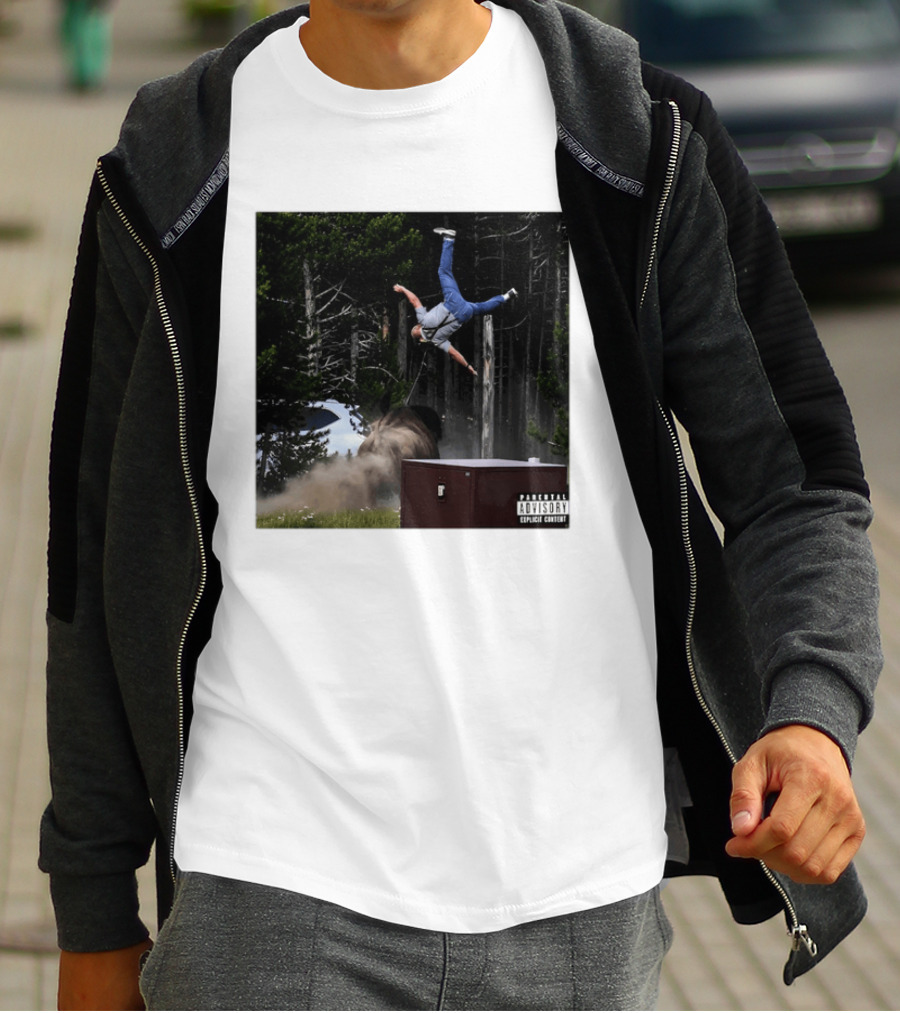 Bison Do Not Pet The Fluffy Cows National Park Parental Advisory Explicit Content Warning T-Shirt