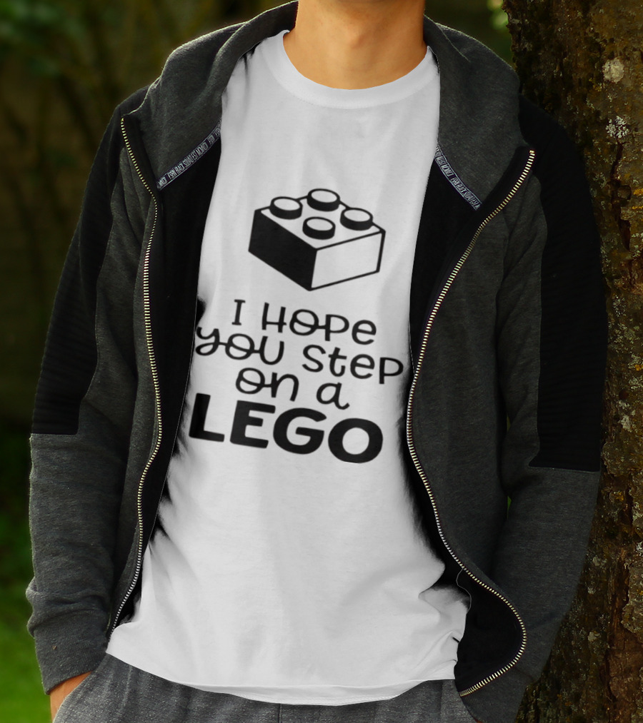 I Hope You Step On A LEGO Funny Toy Block Joke T-Shirt