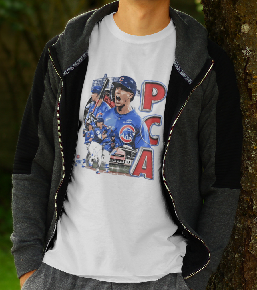 PCA Pete Crow Armstrong Chicago Cubs Baseball Collage T-Shirt