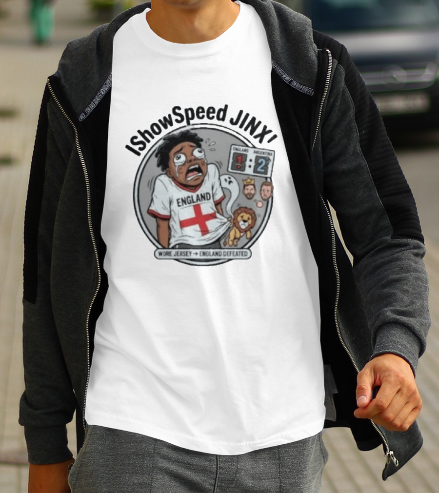 IShowSpeed Jinx England Vs Argentina Result Comic T-Shirt