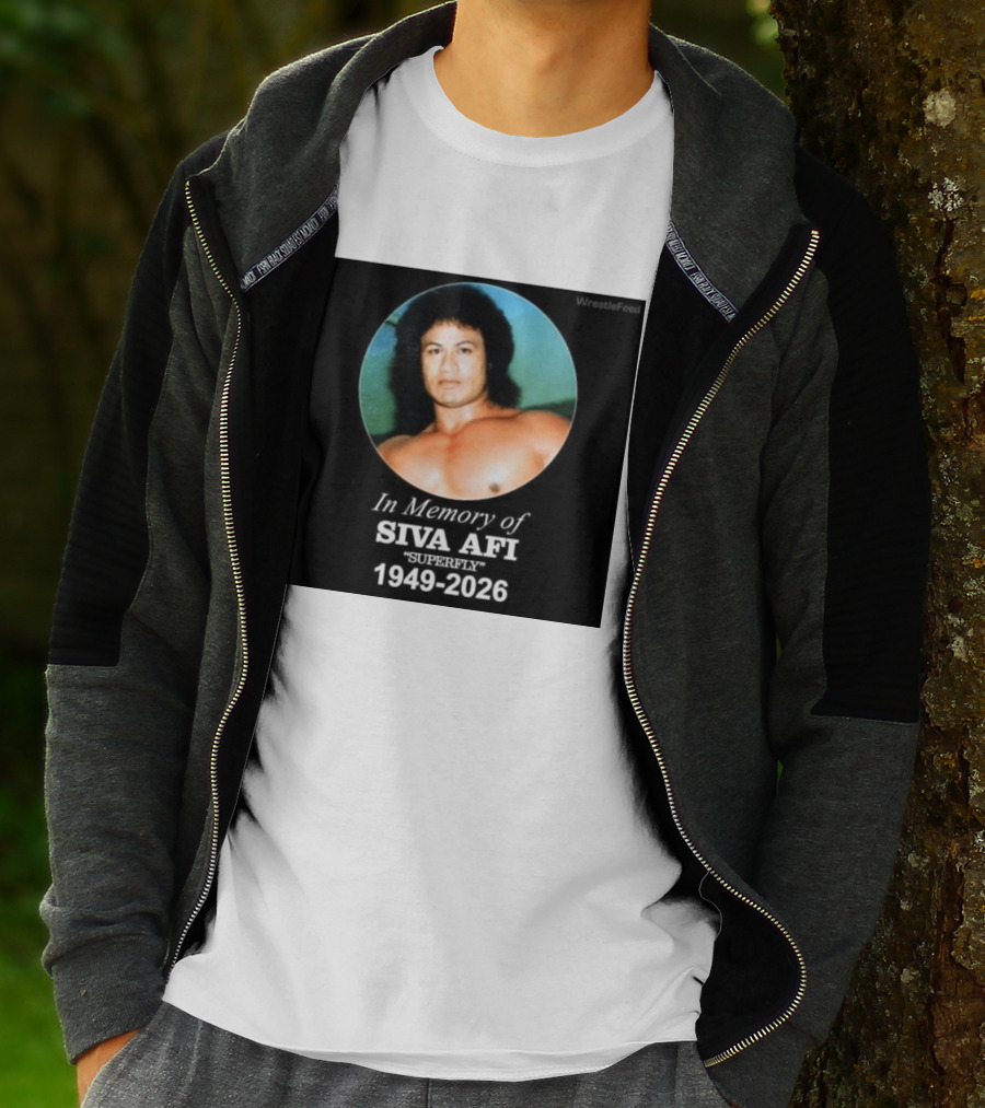 In Memory Of Siva Afi Superfly 1949 2026 WrestleFeed T-Shirt