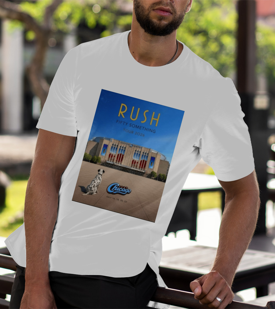 Rush Fifty Something Tour 2026 Chicago United Center July 16 18 20 22 Event T-Shirt