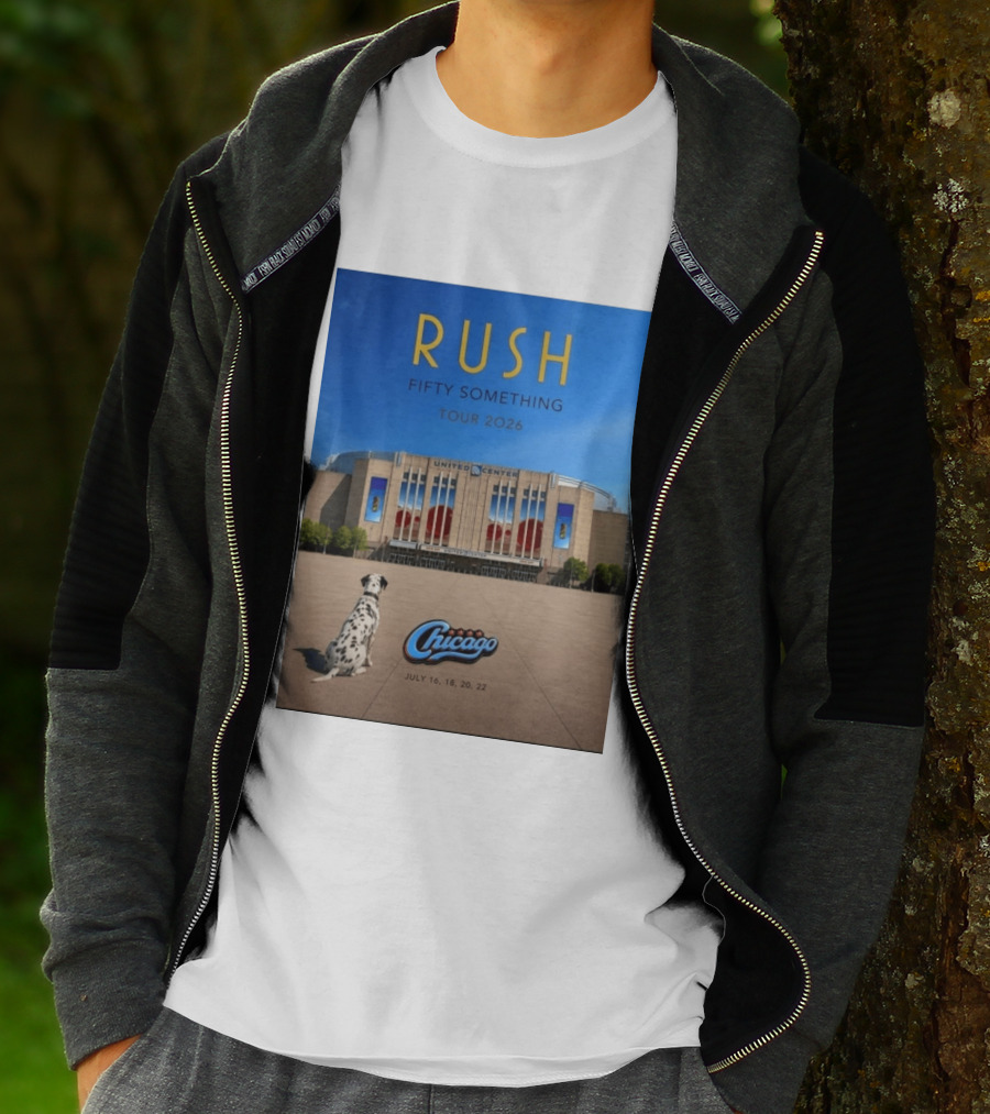Rush Fifty Something Tour 2026 Chicago United Center July 16 18 20 22 Event T-Shirt
