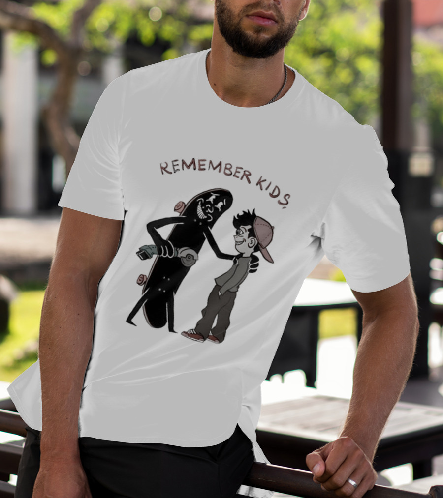 Remember Kids Skateboard Flock Two Pounds Copper Gold T-Shirt