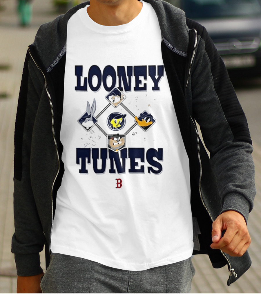 Looney Tunes Characters Boston Red Sox Collaboration T-Shirt