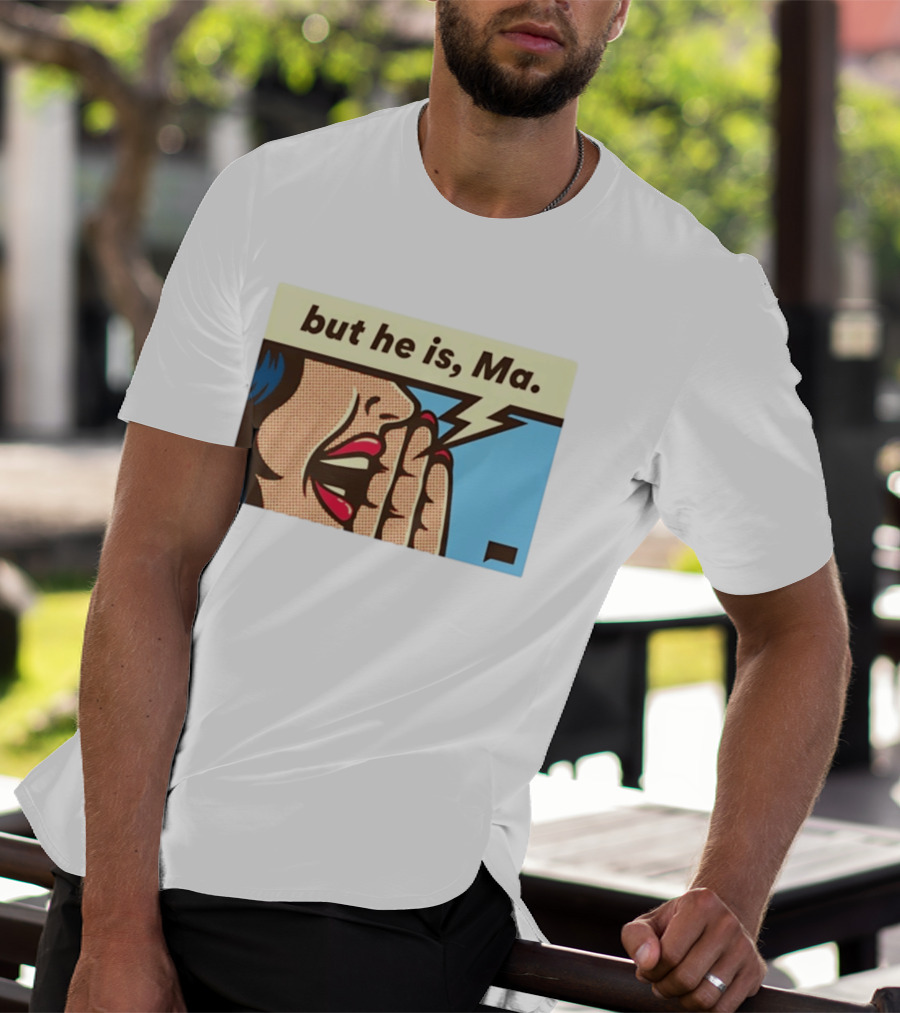 The Real Housewives Of Rhode Island But He Is Ma Pop Art Style Comic Speech Bubble T-Shirt