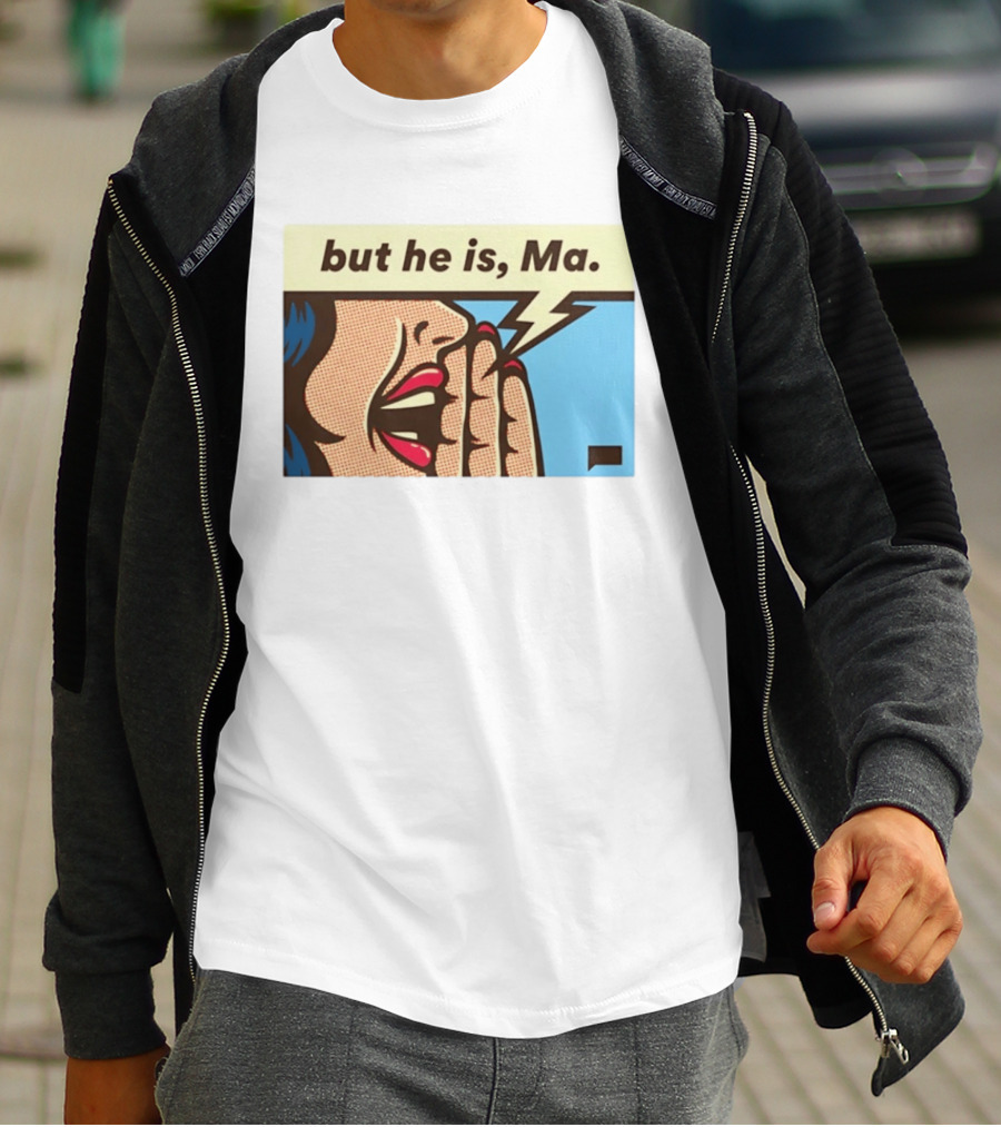 The Real Housewives Of Rhode Island But He Is Ma Pop Art Style Comic Speech Bubble T-Shirt