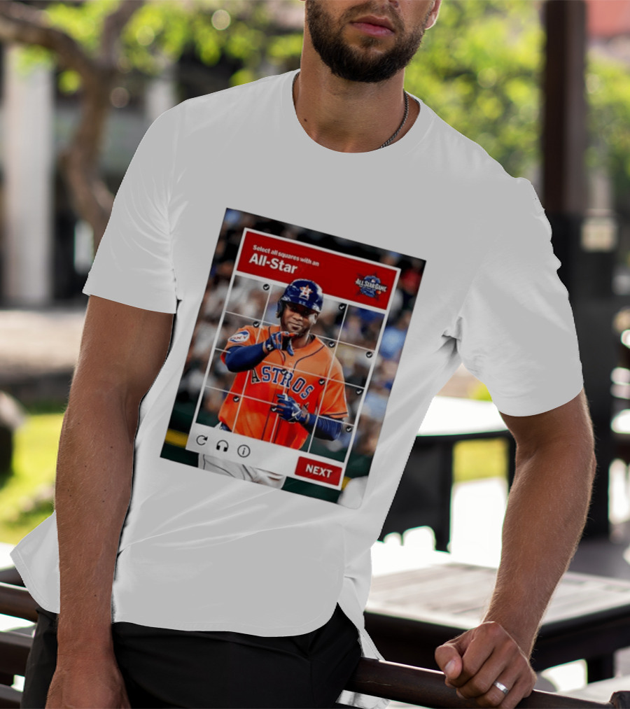 Yordan Alvarez Houston Astros Select All Squares All Star Captcha Meme T-Shirt