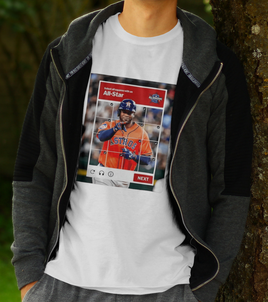 Yordan Alvarez Houston Astros Select All Squares All Star Captcha Meme T-Shirt