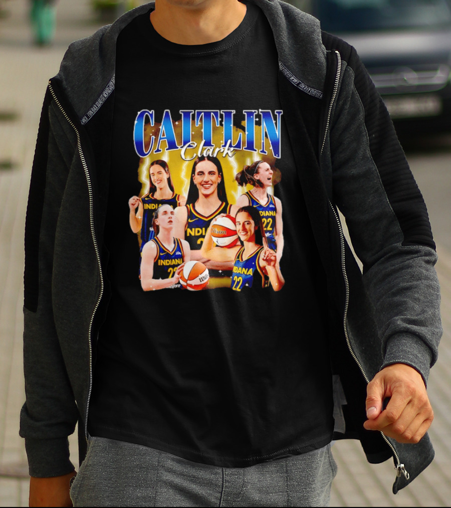Caitlin Clark 22 Indiana Fever Basketball Star Player Highlights T-Shirt