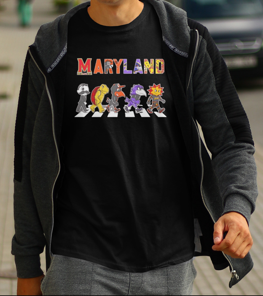 Maryland Oriole Bird Testudo Poe The Raven Baltimore Blast Mr Boh T-Shirt