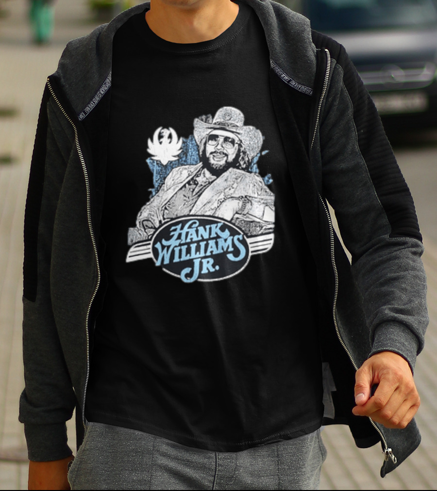 Hank Williams Jr 90s Anniversary Iconic Cowboy T-Shirt
