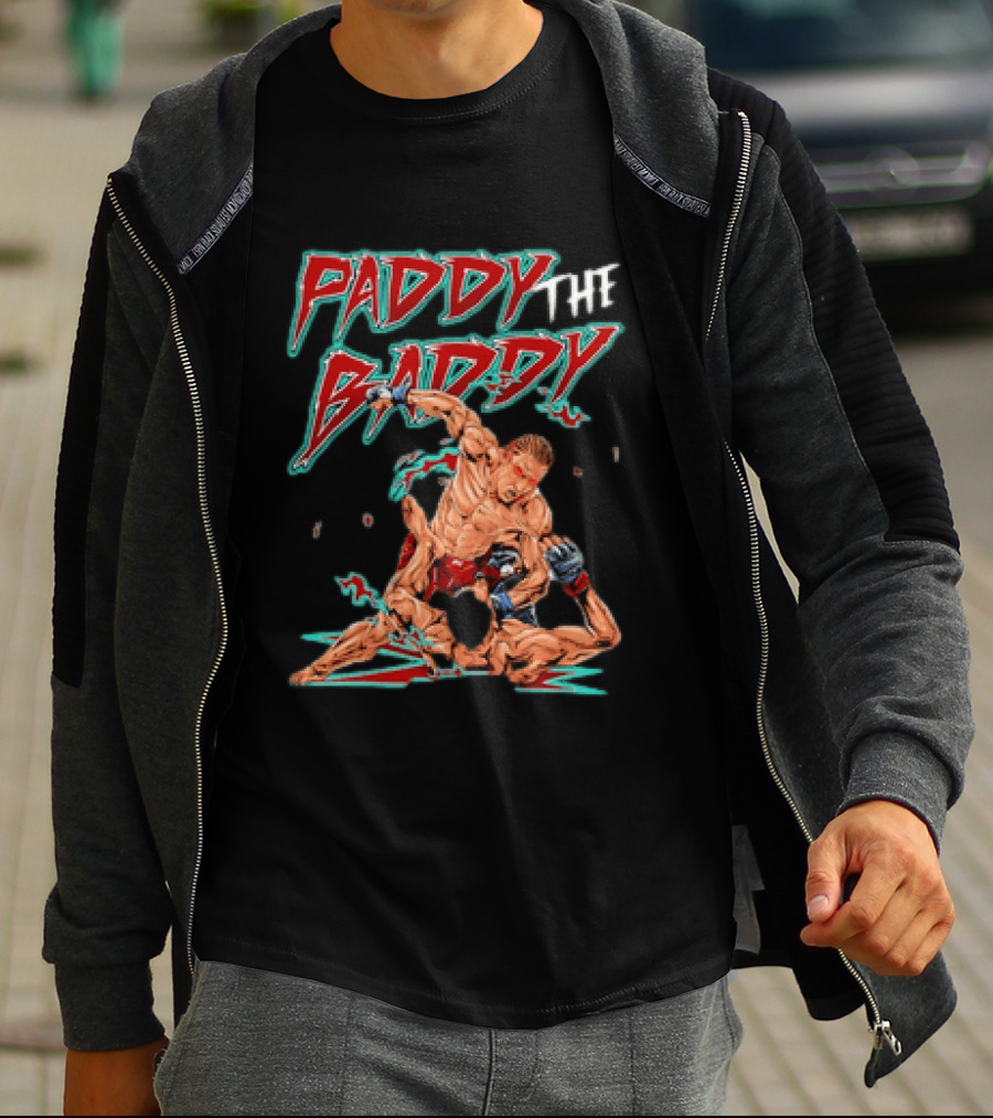 Paddy The Baddy MMA Fighter Action Scene T-Shirt
