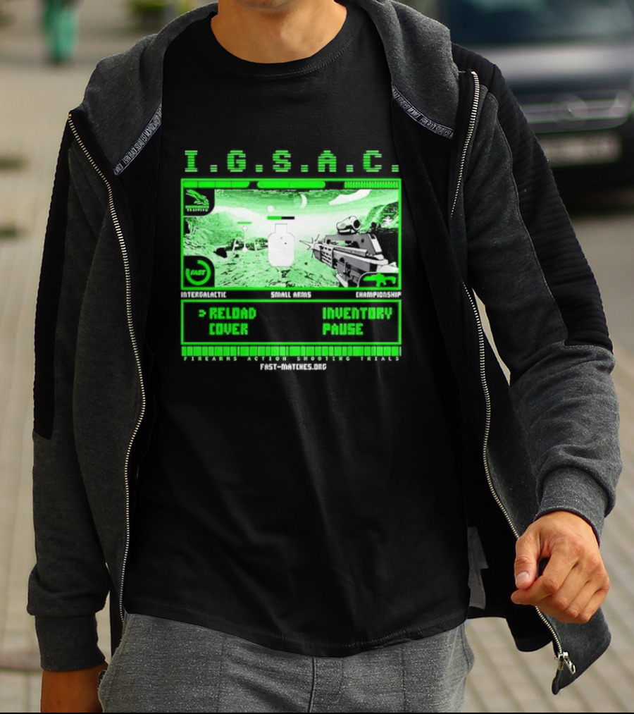 I.G.S.A.C Reload Cover Inventory Pause Gaming Interface Display T-Shirt