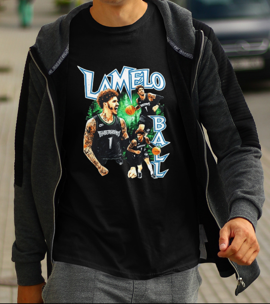 LaMelo Ball Timberwolves NBA Basketball Player Highlights T-Shirt