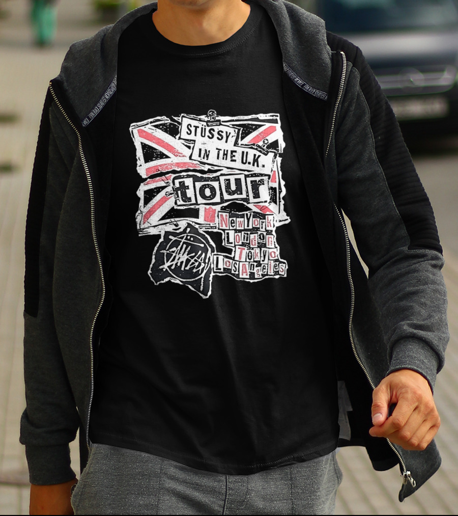 Stussy In The U.K. Tour New York London Tokyo Los Angeles T-Shirt