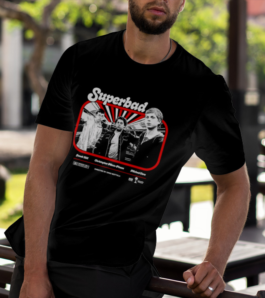 Superbad Movie Jonah Hill Christopher Mintz Plasse Michael Cera T-Shirt