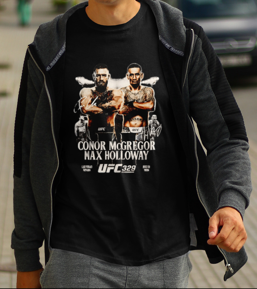 UFC 329 Conor McGregor Max Holloway 2 Matchup T-Shirt
