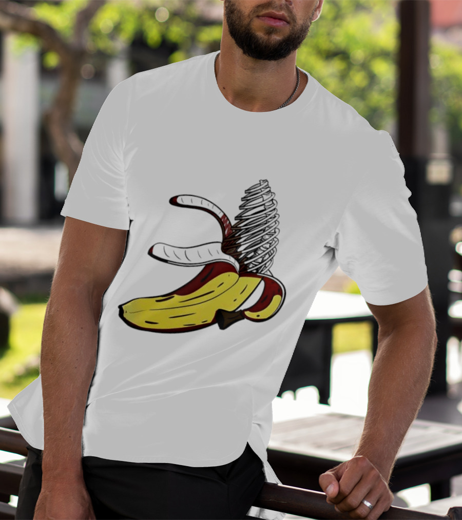 Anatomical Banana Skeleton Surreal Peeled Fruit T-Shirt