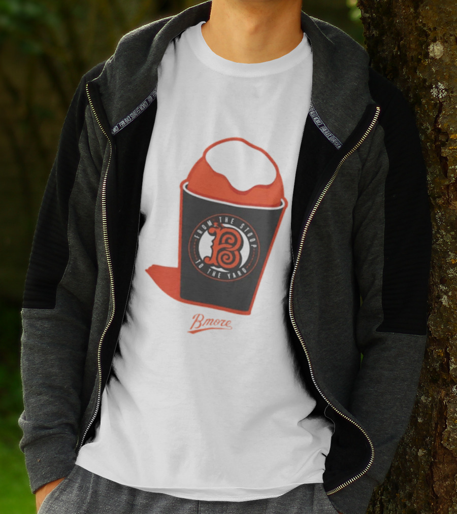 Baltimore Orioles From The Stoop To The Yard Snowball Bmore T-Shirt