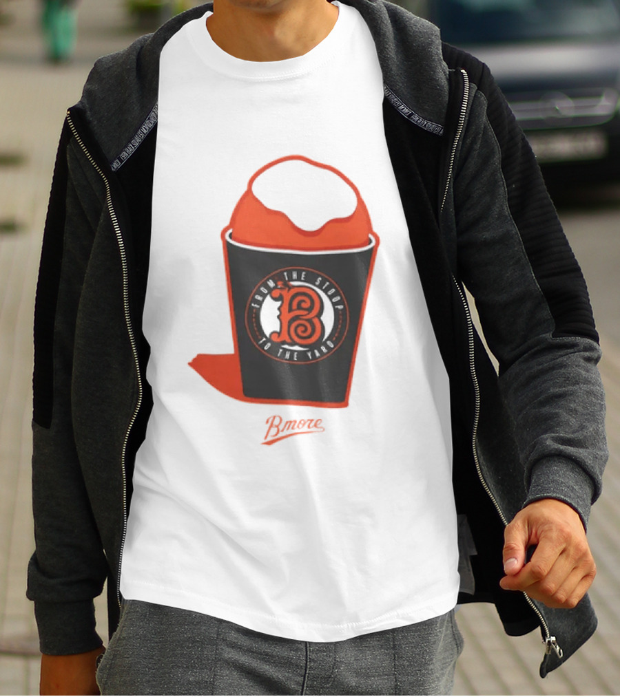 Baltimore Orioles From The Stoop To The Yard Snowball Bmore T-Shirt