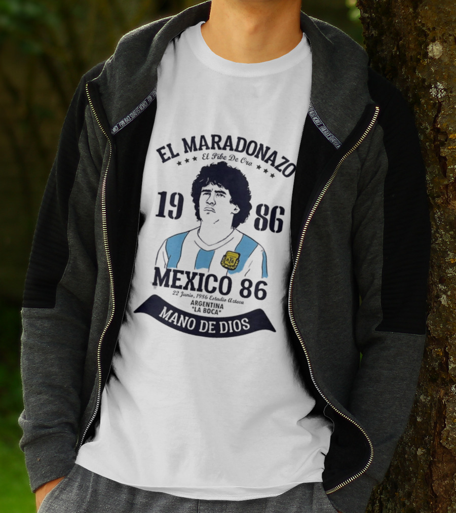 El Maradonazo El Pibe De Oro 1986 Argentina Mano De Dios Mexico 86 T-Shirt