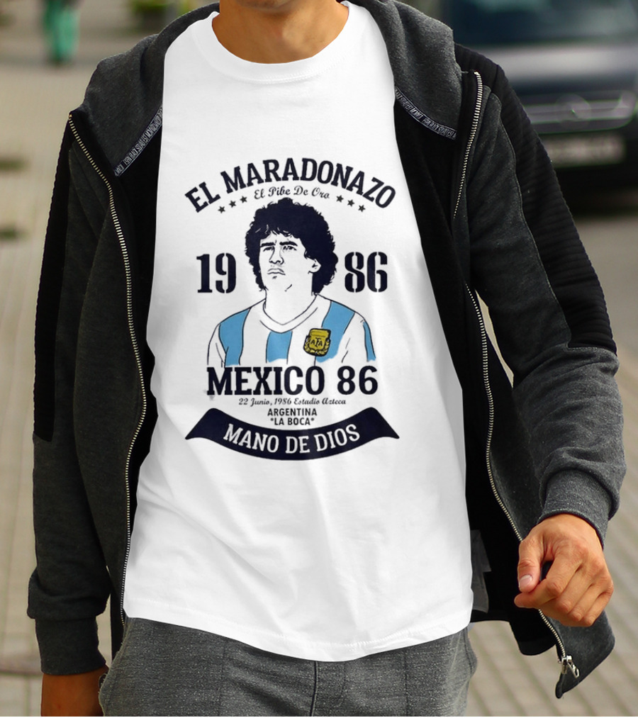 El Maradonazo El Pibe De Oro 1986 Argentina Mano De Dios Mexico 86 T-Shirt