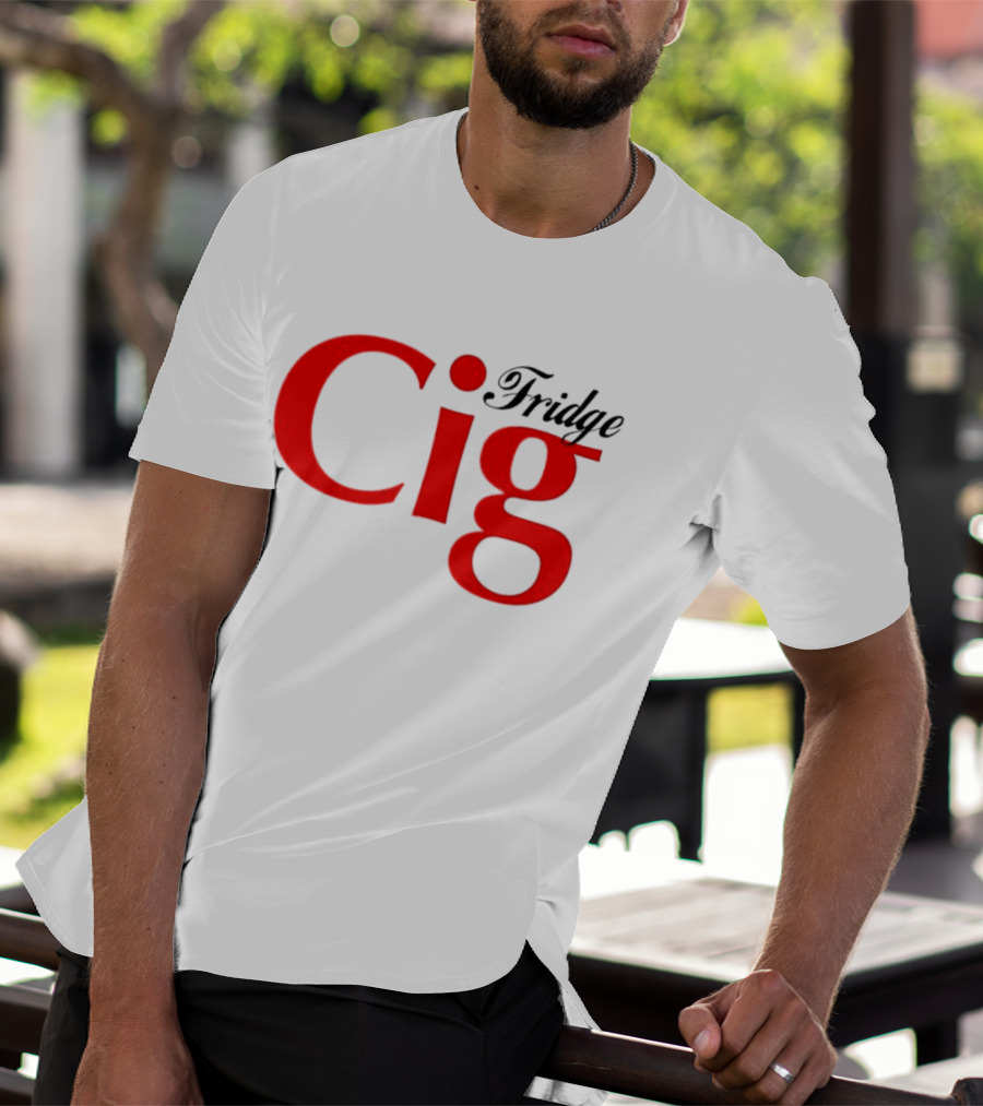 Fridge Cig Red Lettering T-Shirt