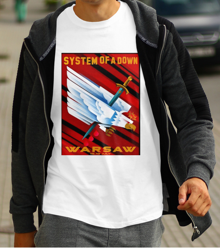 System Of A Down Warsaw Poland 2026 PGE Narodowy 18 19 July Exclusive Venue T-Shirt