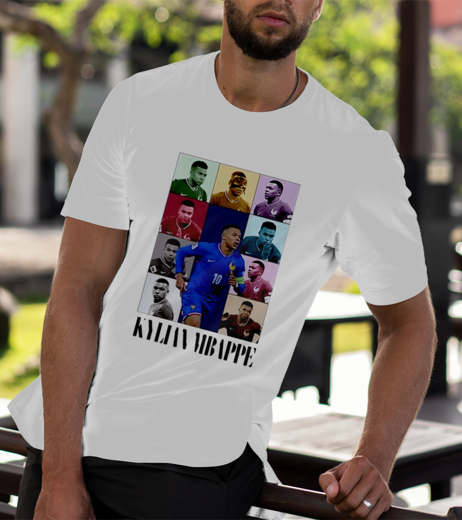 Kylian Mbappé France Football The Eras Tour Collage T-Shirt