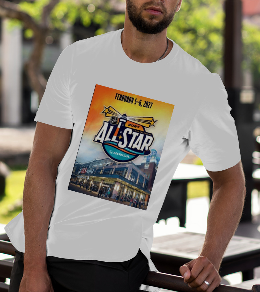 NHL All Star 2027 Honda February 5 6 UBS Arena Long Island NY T-Shirt