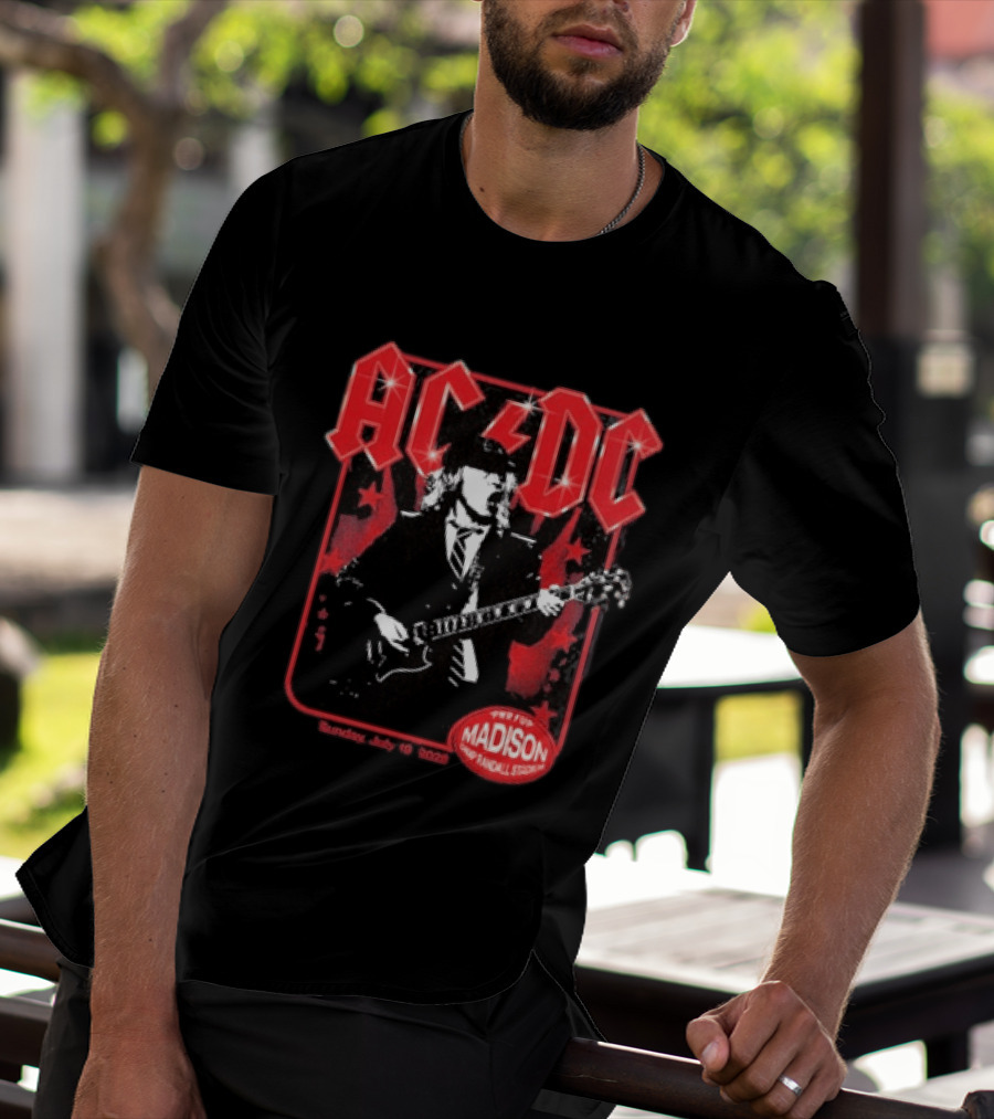 ACDC PWR Up Tour Madison Camp Randall Stadium July 19 2026 T-Shirt