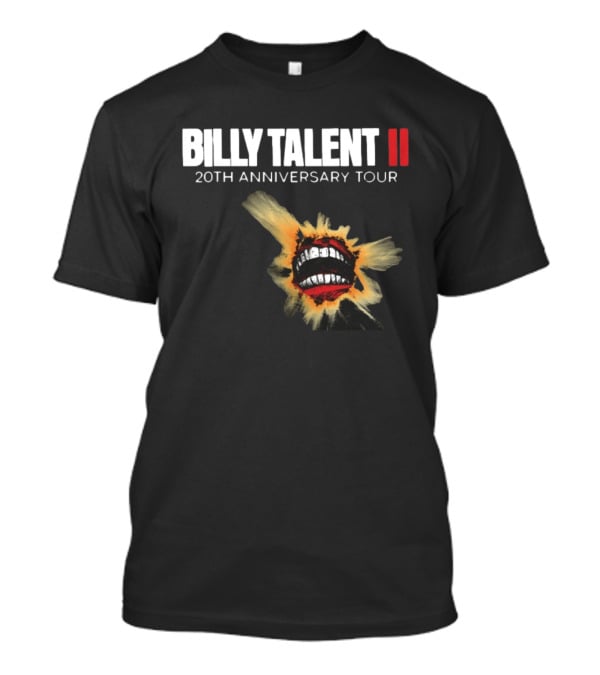 Billy Talent II 20th Anniversary Explosive Artwork Tour 2026 T-Shirt