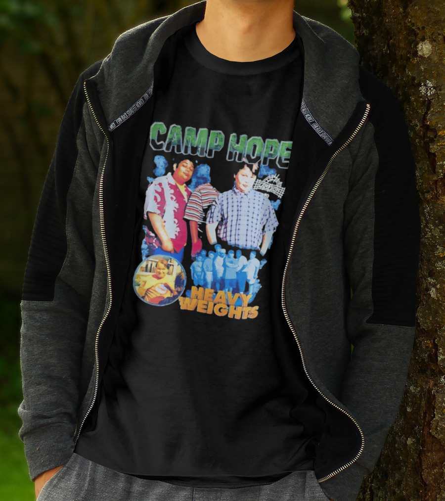 Camp Hope 90 Heavy Weights Featuring Characters From Cult T-Shirt