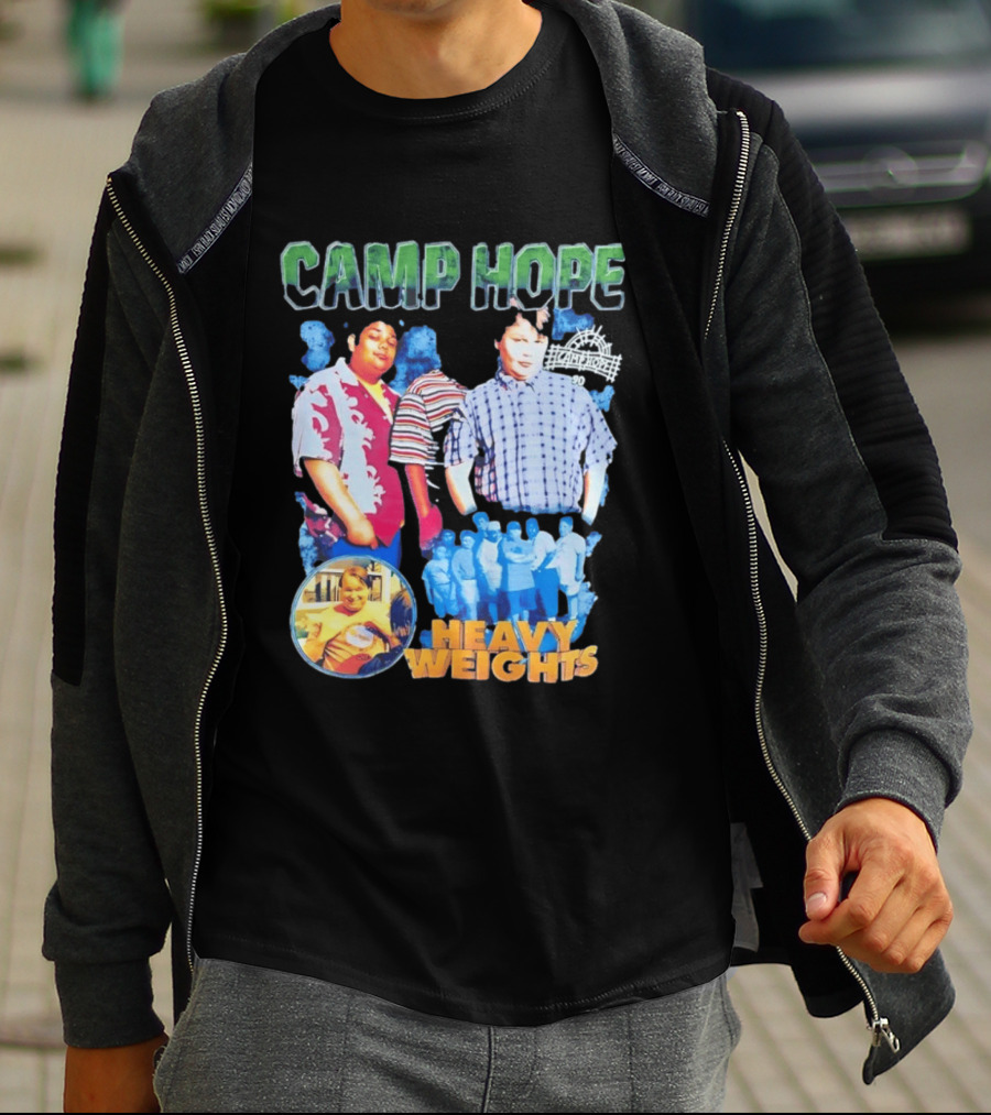 Camp Hope 90 Heavy Weights Featuring Characters From Cult T-Shirt